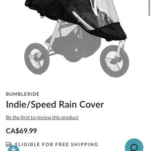 Rain Cover for Indie/Speed - Black
